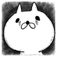 not hand drawing cat sticker #12838299