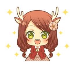 Heartwarming bambi girl sticker #12839183