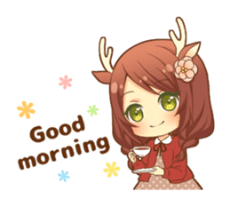 Heartwarming bambi girl sticker #12839185
