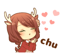 Heartwarming bambi girl sticker #12839189