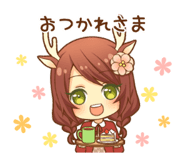 Heartwarming bambi girl sticker #12839193