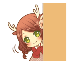 Heartwarming bambi girl sticker #12839194