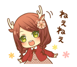 Heartwarming bambi girl sticker #12839195