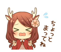 Heartwarming bambi girl sticker #12839197
