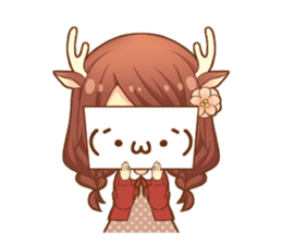 Heartwarming bambi girl sticker #12839201