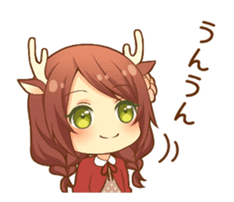 Heartwarming bambi girl sticker #12839202