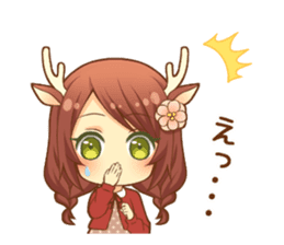 Heartwarming bambi girl sticker #12839203