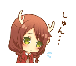 Heartwarming bambi girl sticker #12839204