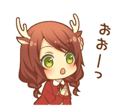 Heartwarming bambi girl sticker #12839206