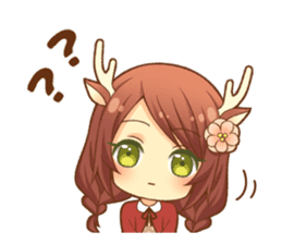 Heartwarming bambi girl sticker #12839207
