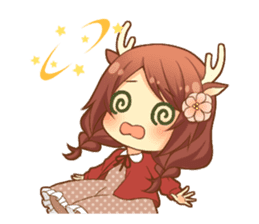 Heartwarming bambi girl sticker #12839211