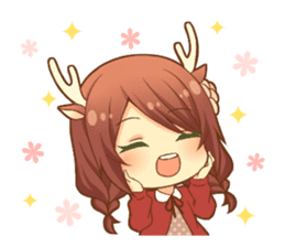 Heartwarming bambi girl sticker #12839212