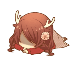 Heartwarming bambi girl sticker #12839214