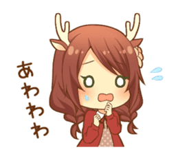 Heartwarming bambi girl sticker #12839215