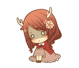 Heartwarming bambi girl sticker #12839216