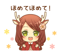Heartwarming bambi girl sticker #12839218