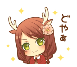 Heartwarming bambi girl sticker #12839219