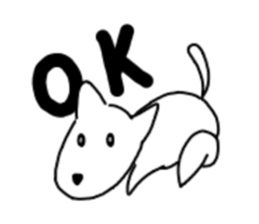 Heartwarming loose dog. sticker #12839622