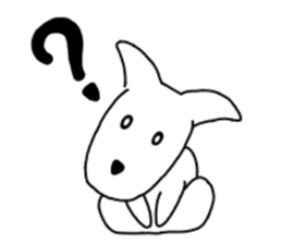 Heartwarming loose dog. sticker #12839626