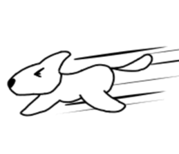 Heartwarming loose dog. sticker #12839628