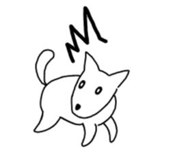 Heartwarming loose dog. sticker #12839630