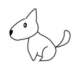 Heartwarming loose dog. sticker #12839637