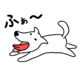 Heartwarming loose dog. sticker #12839638