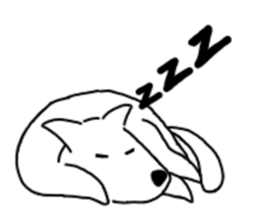 Heartwarming loose dog. sticker #12839644