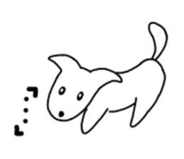 Heartwarming loose dog. sticker #12839646