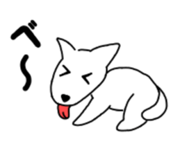 Heartwarming loose dog. sticker #12839647