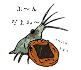 Japanese Swamp Shrimp sticker #12839748