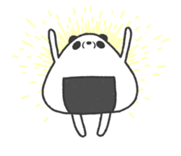 Onigiri(Rice ball) Panda sticker #12840250
