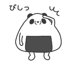 Onigiri(Rice ball) Panda sticker #12840253