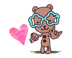 Animated Vanyui Teddy Bear Superhero sticker #12840326