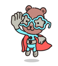 Animated Vanyui Teddy Bear Superhero sticker #12840339