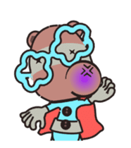 Animated Vanyui Teddy Bear Superhero sticker #12840344