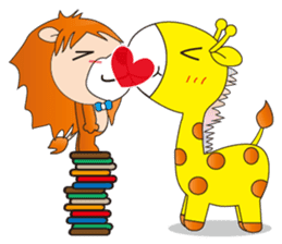 Lion&Giraffe sticker #12840386