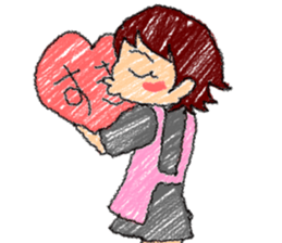 Conversation of a couple sticker #12840482