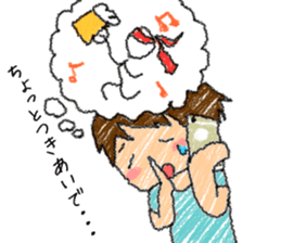 Conversation of a couple sticker #12840493