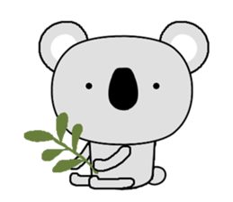 Four cute animals sticker #12840733