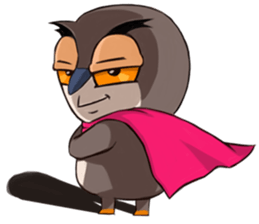 Owl couple sticker #12841058