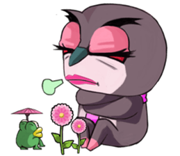 Owl couple sticker #12841066