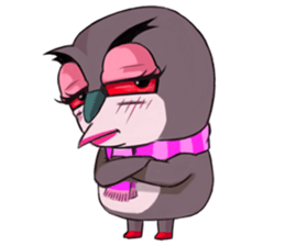 Owl couple sticker #12841069