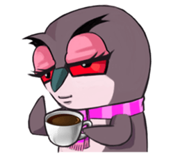 Owl couple sticker #12841080