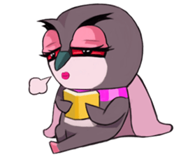 Owl couple sticker #12841081