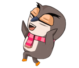 Owl couple sticker #12841082