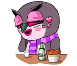 Owl couple sticker #12841092