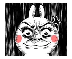 Dramatic Changing Rabbit sticker #12841135