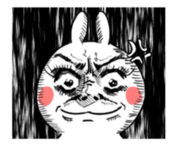 Dramatic Changing Rabbit sticker #12841135