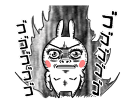 Dramatic Changing Rabbit sticker #12841140
